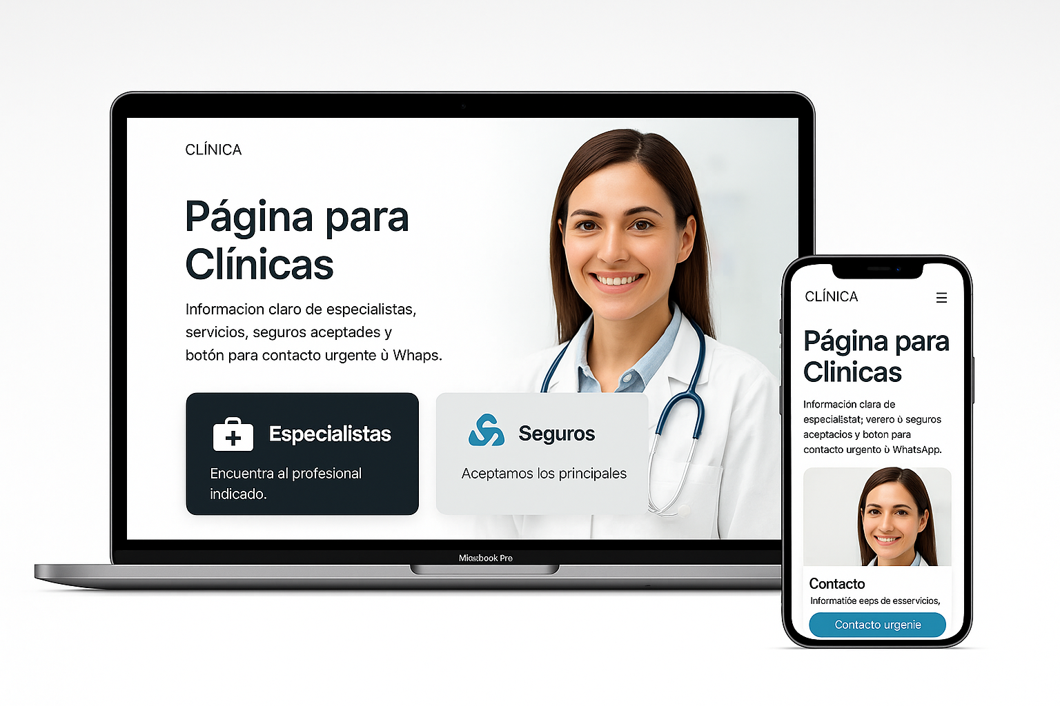 Página para Clínicas y Consultorios