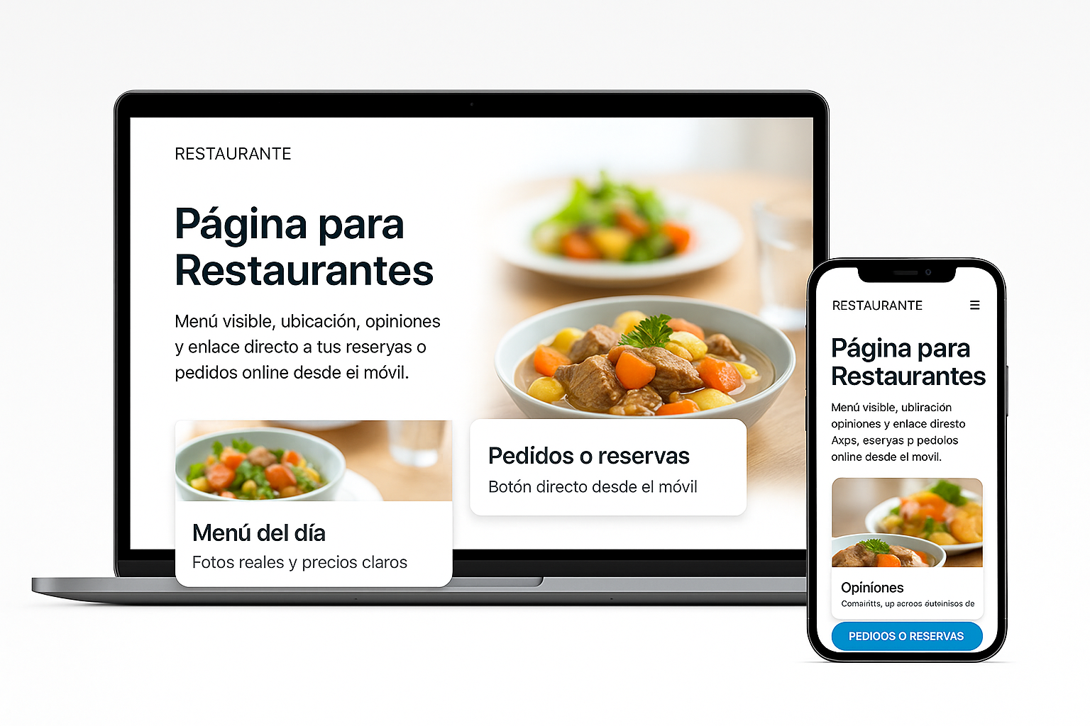 Página para Restaurantes